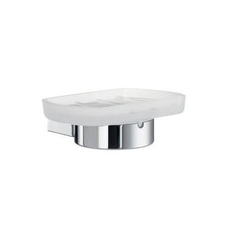 Smedbo AK342 Wall Mounted Frosted Glass Soap Dish from the Air Collection